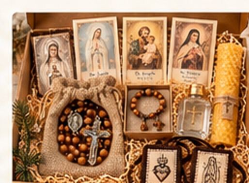 Illustrative concept of Deepen Your Devotion Christmas prayer gift