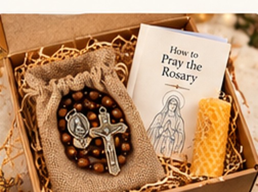 Illustrative concept of Personal Prayer Christmas prayer gift