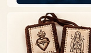 Illustrative brown scapular